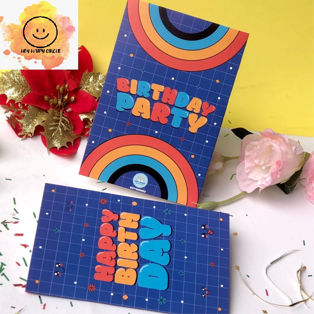 Double-side Happy Birthday card