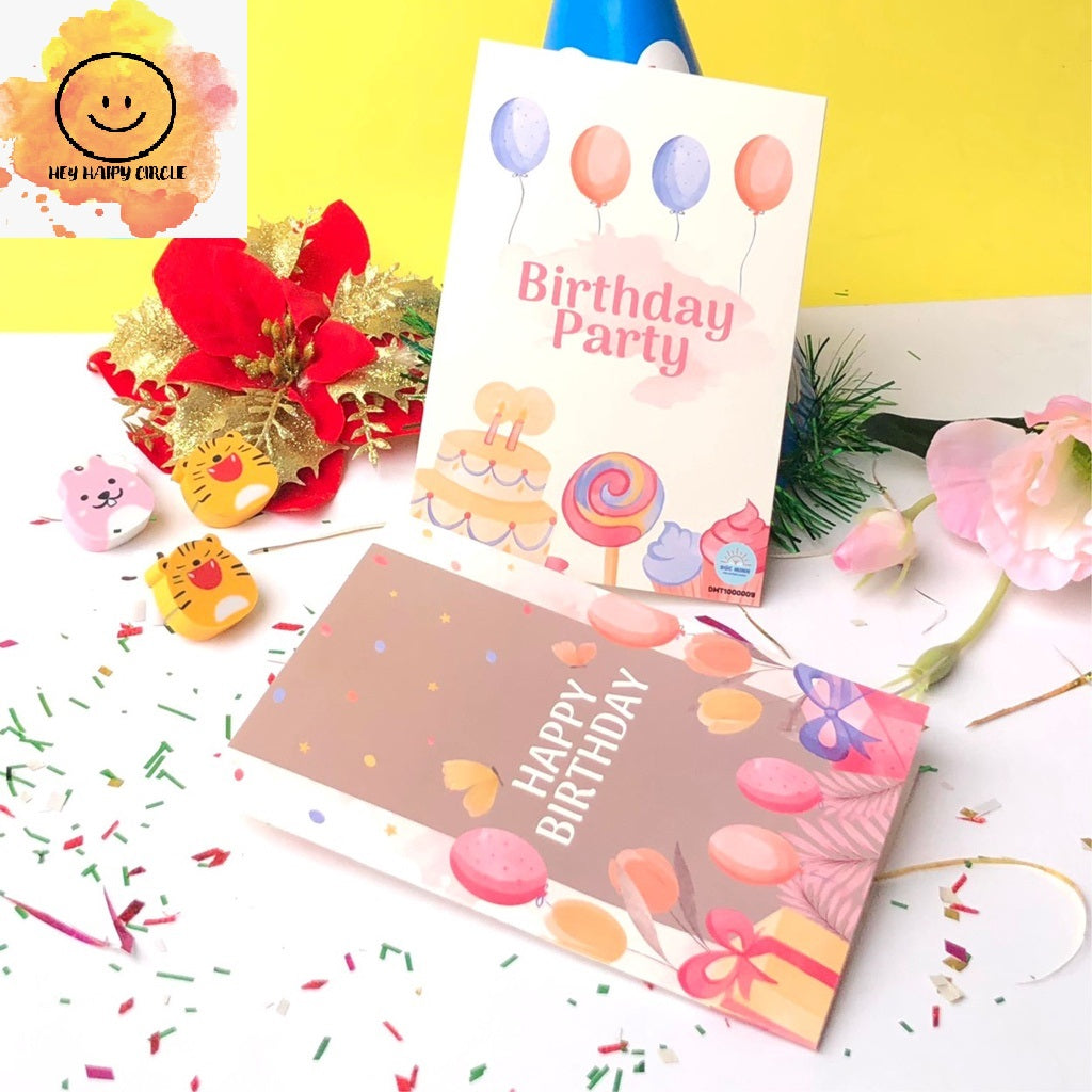 Double-side Happy Birthday card